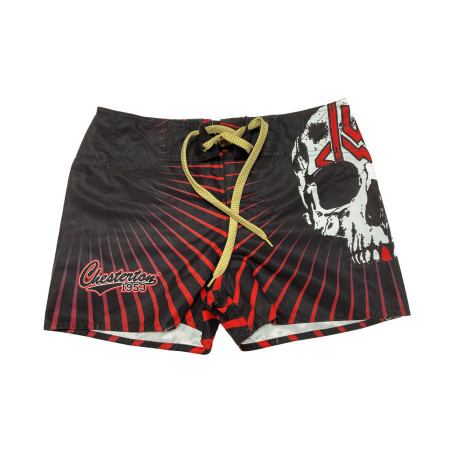 Costume Boxer bambino, tessuto microfibra - Personalizzato "Teschio"